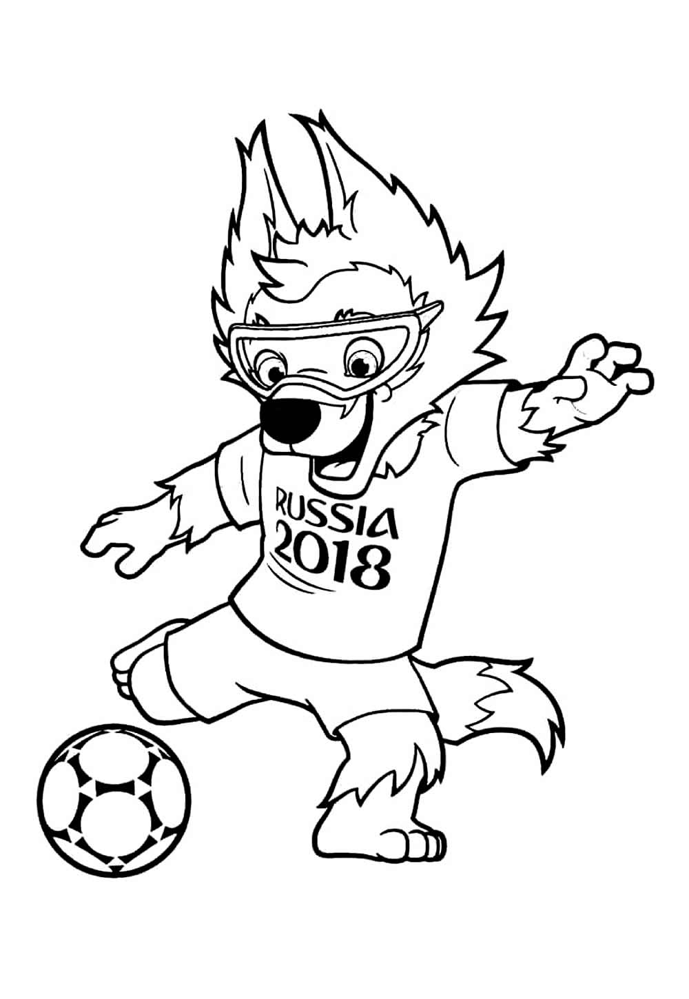 Desenho do Mascote da Copa do Mundo