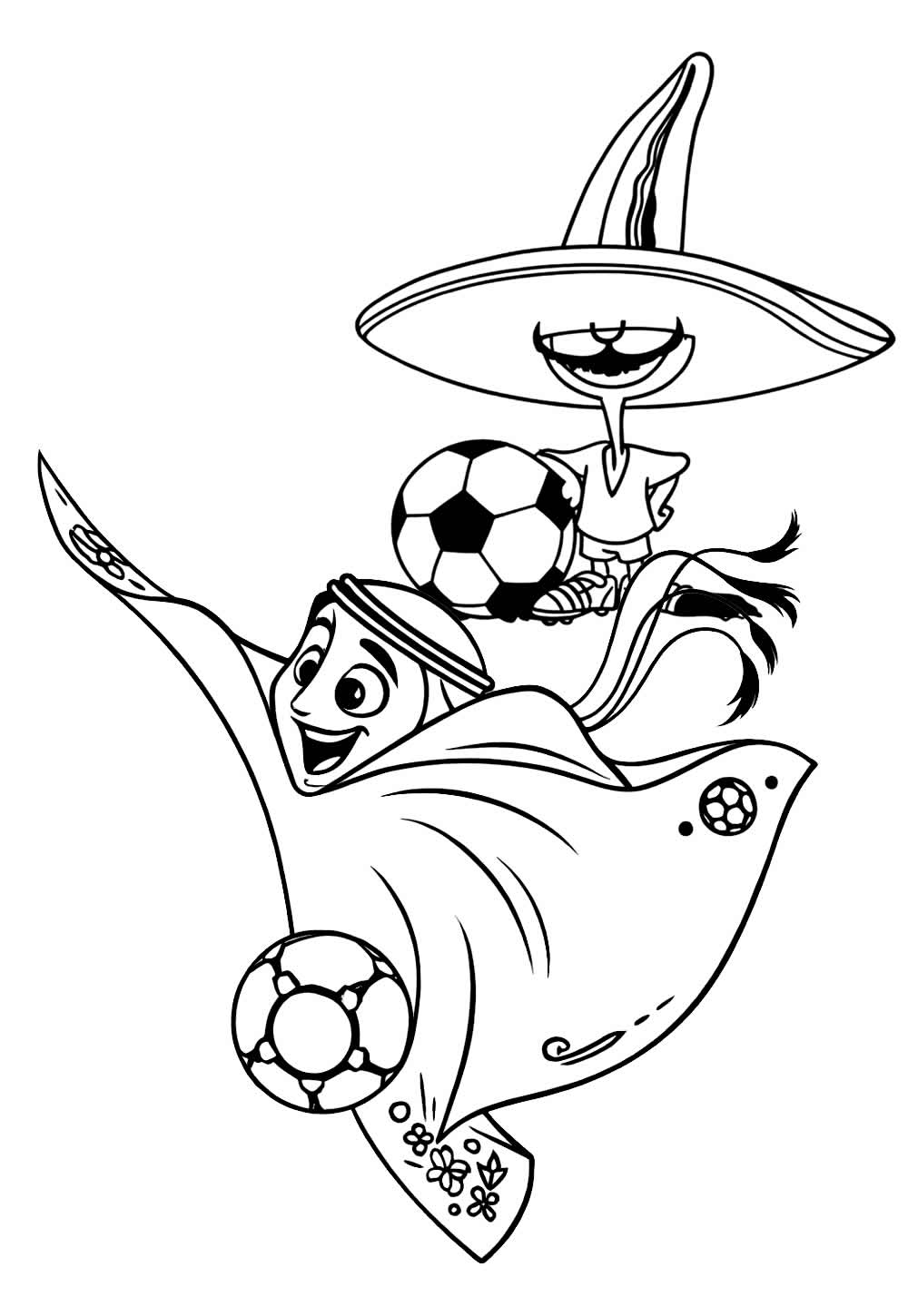 Desenhos de Mascotes da Copa do Mundo
