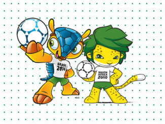 Desenhos dos Mascotes da Copa do Mundo para colorir