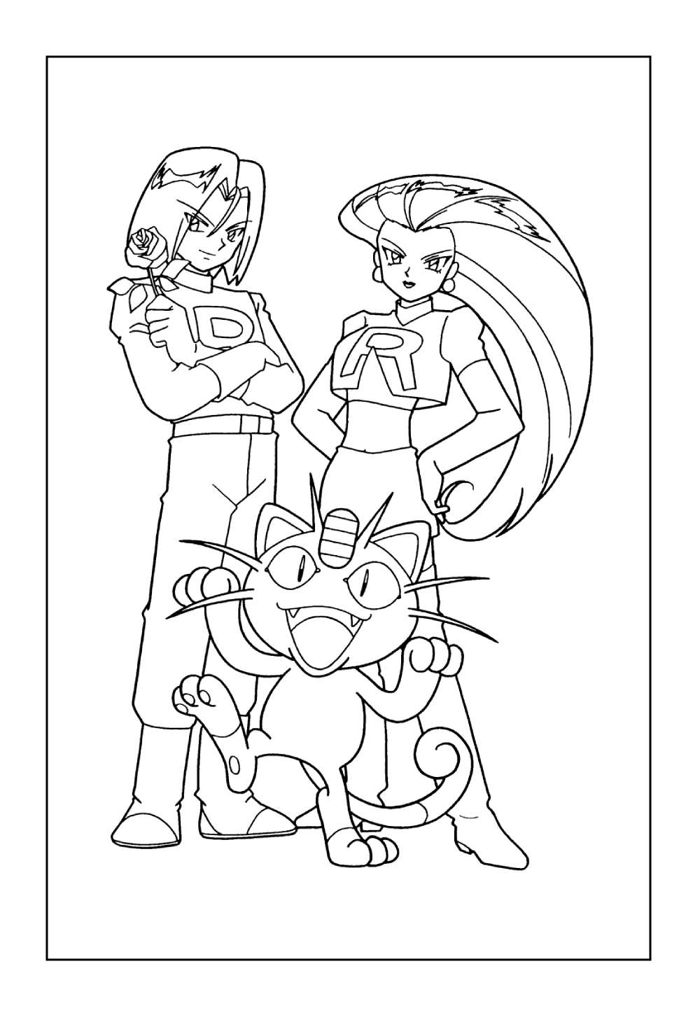 Desenho de Pokémon para colorir