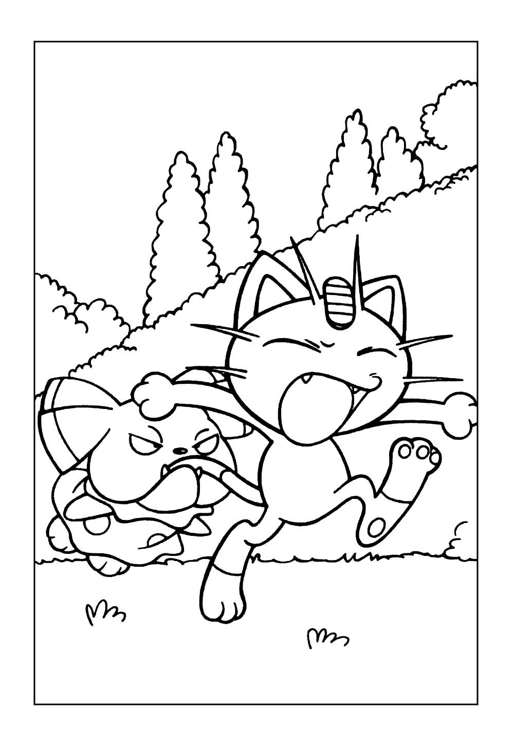 Desenho de Pokémon para colorir