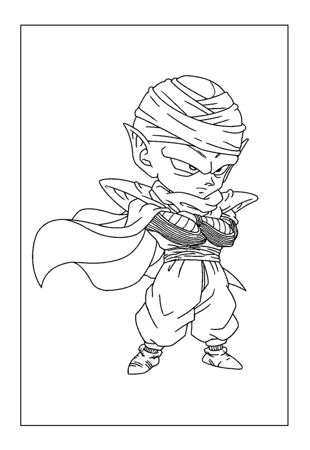 Piccolo para colorir - Dragon Ball Z