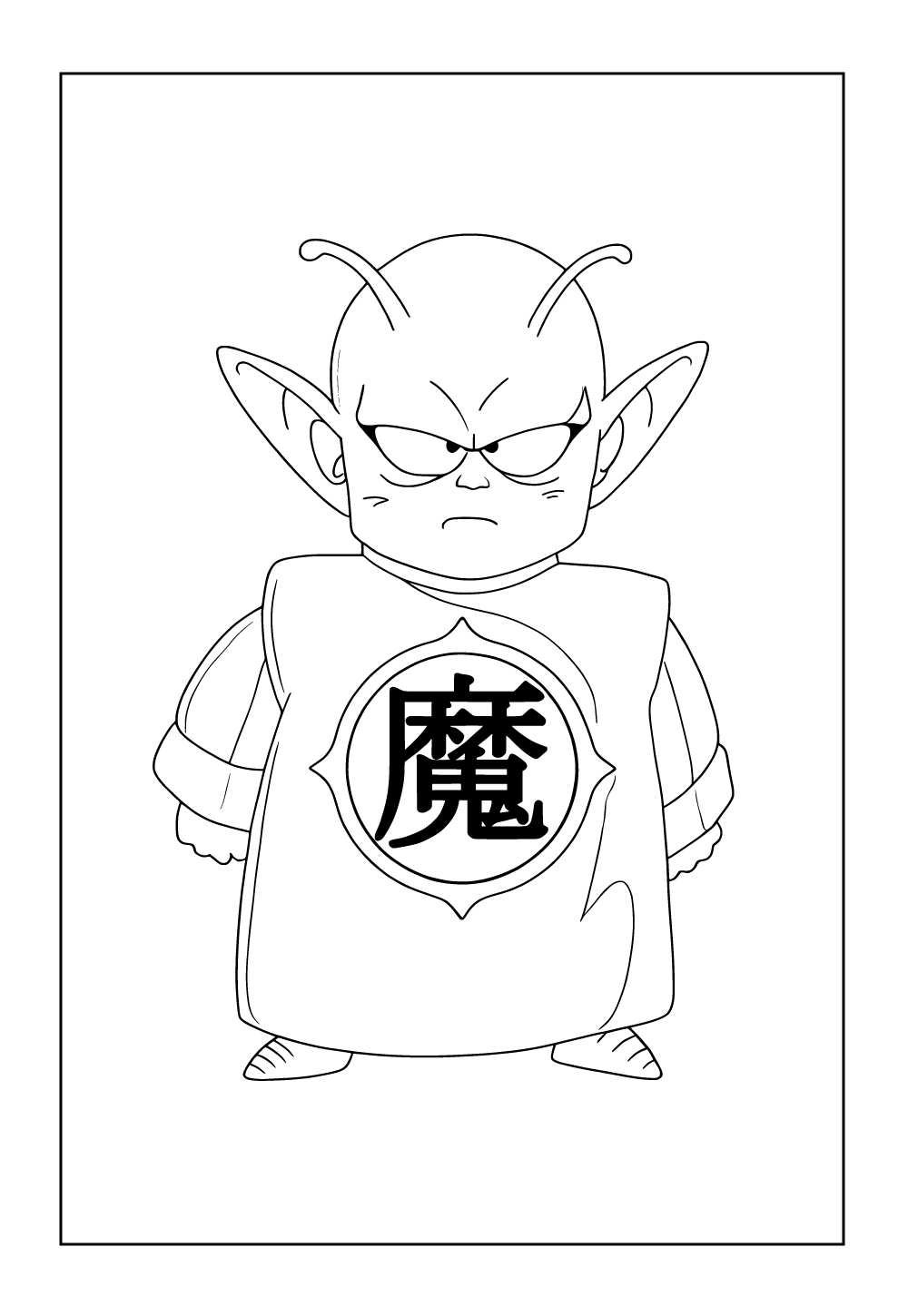 Desenho do Piccolo - Dragon Ball Z