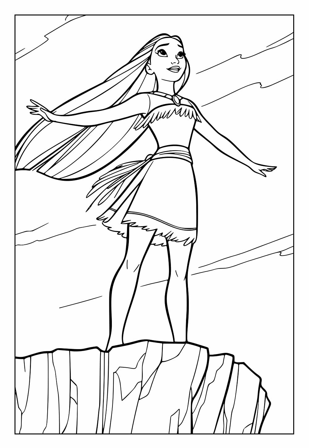 Desenho de Princesa - Mulan
