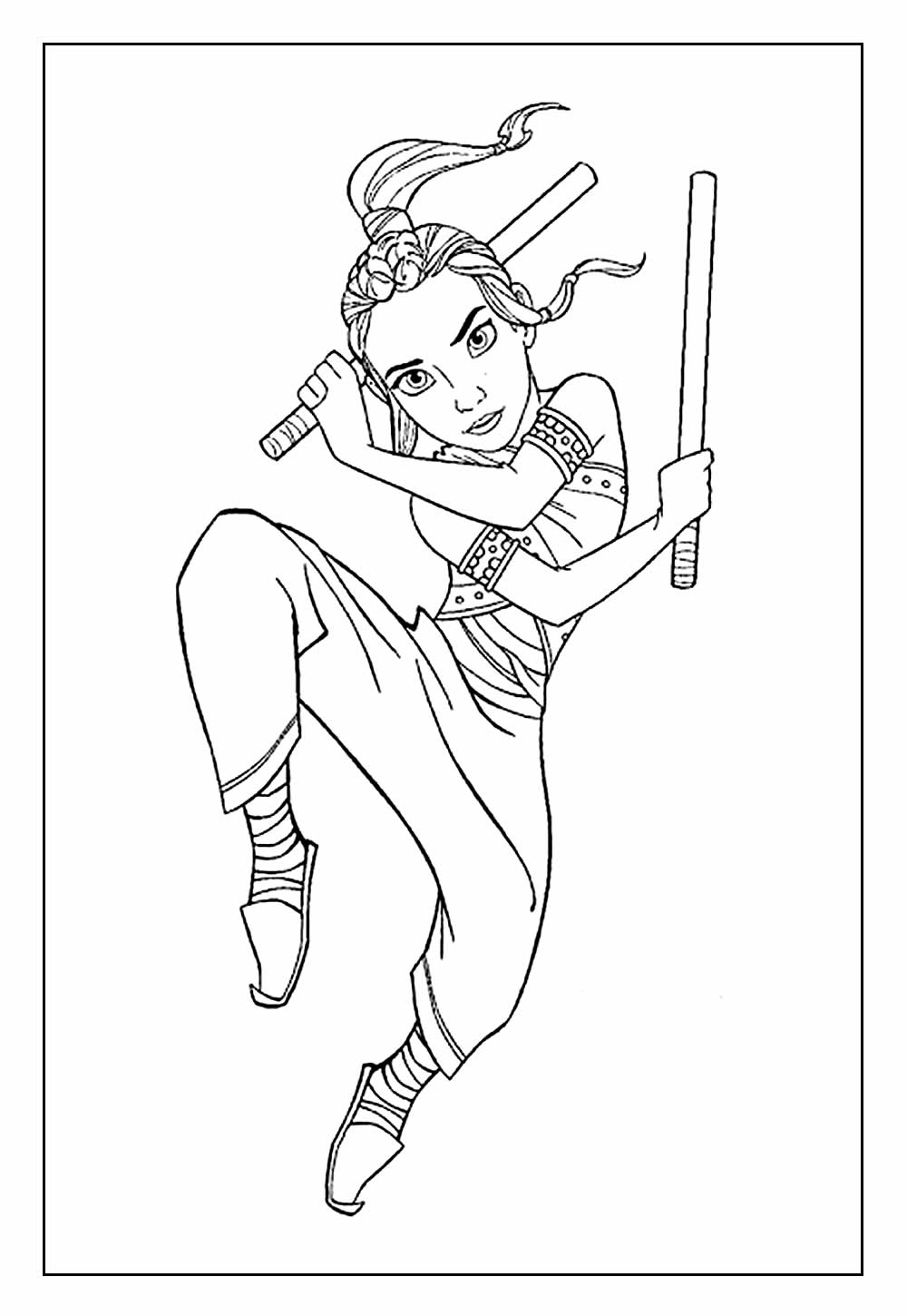 Princesa para Colorir