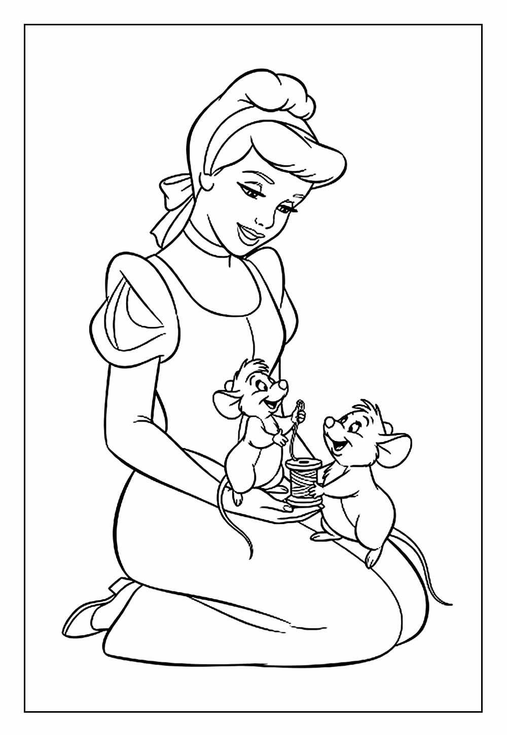 Desenho Princesa Disney Colorir