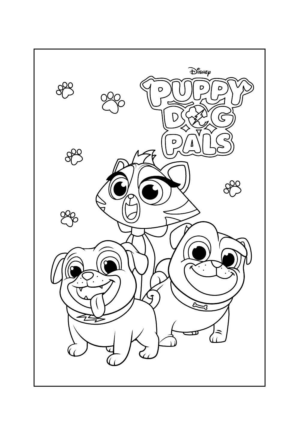 Desenho de Puppy Dog Pals