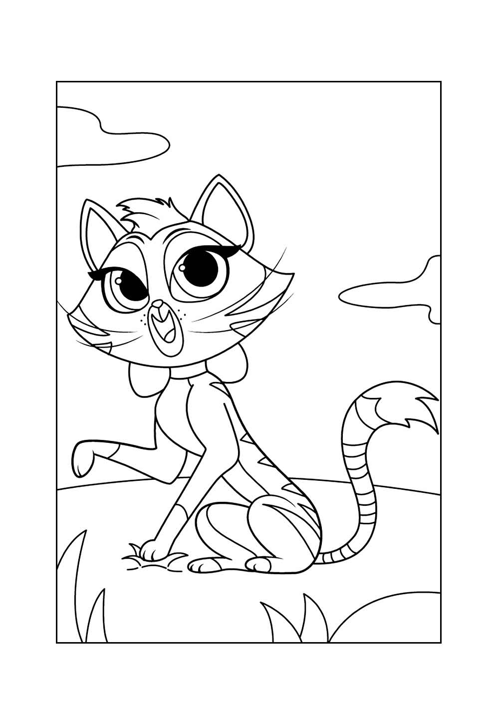 Desenho de Puppy Dog Pals para pintar