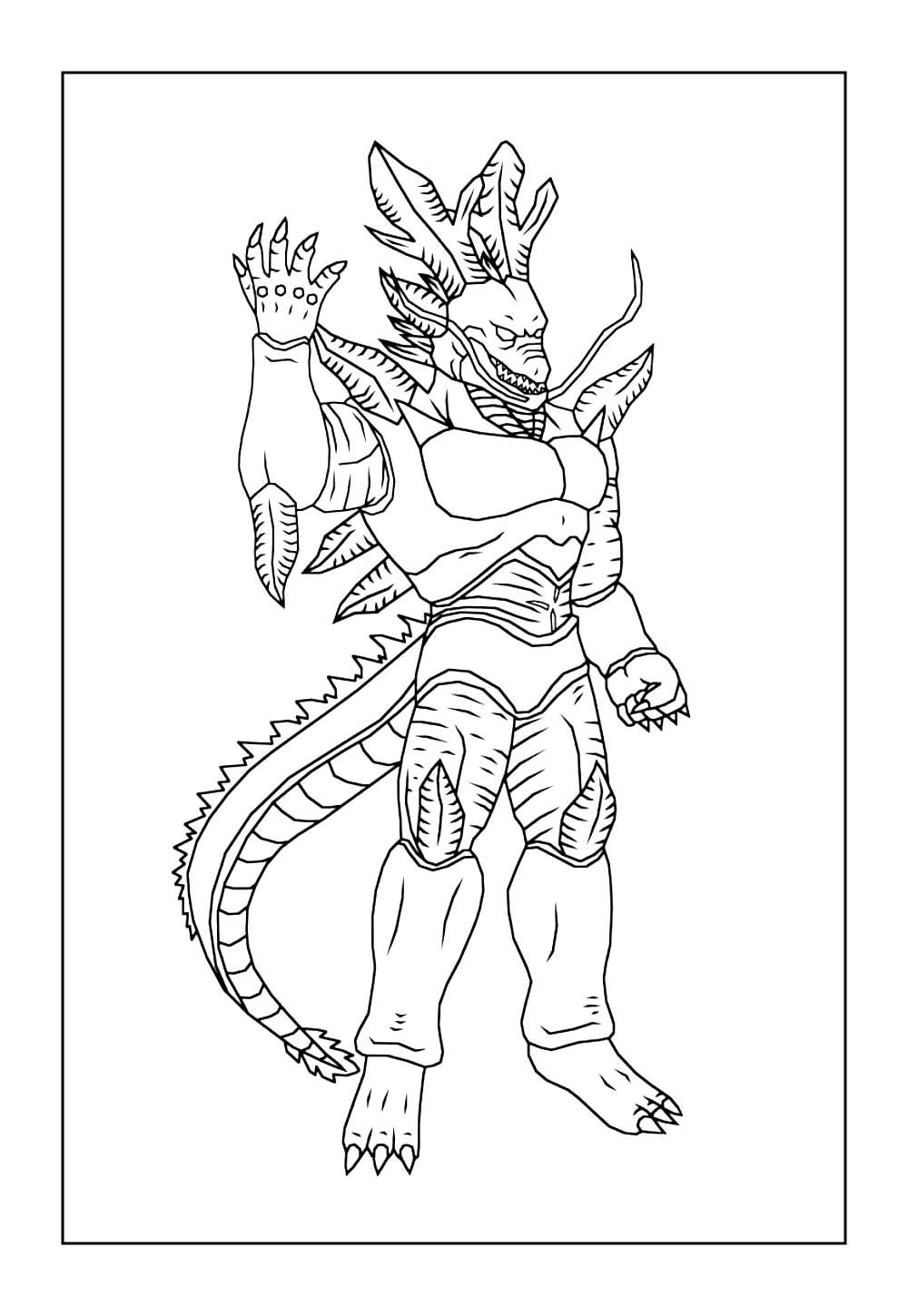 Shenron para Colorir (Dragon Ball Z)
