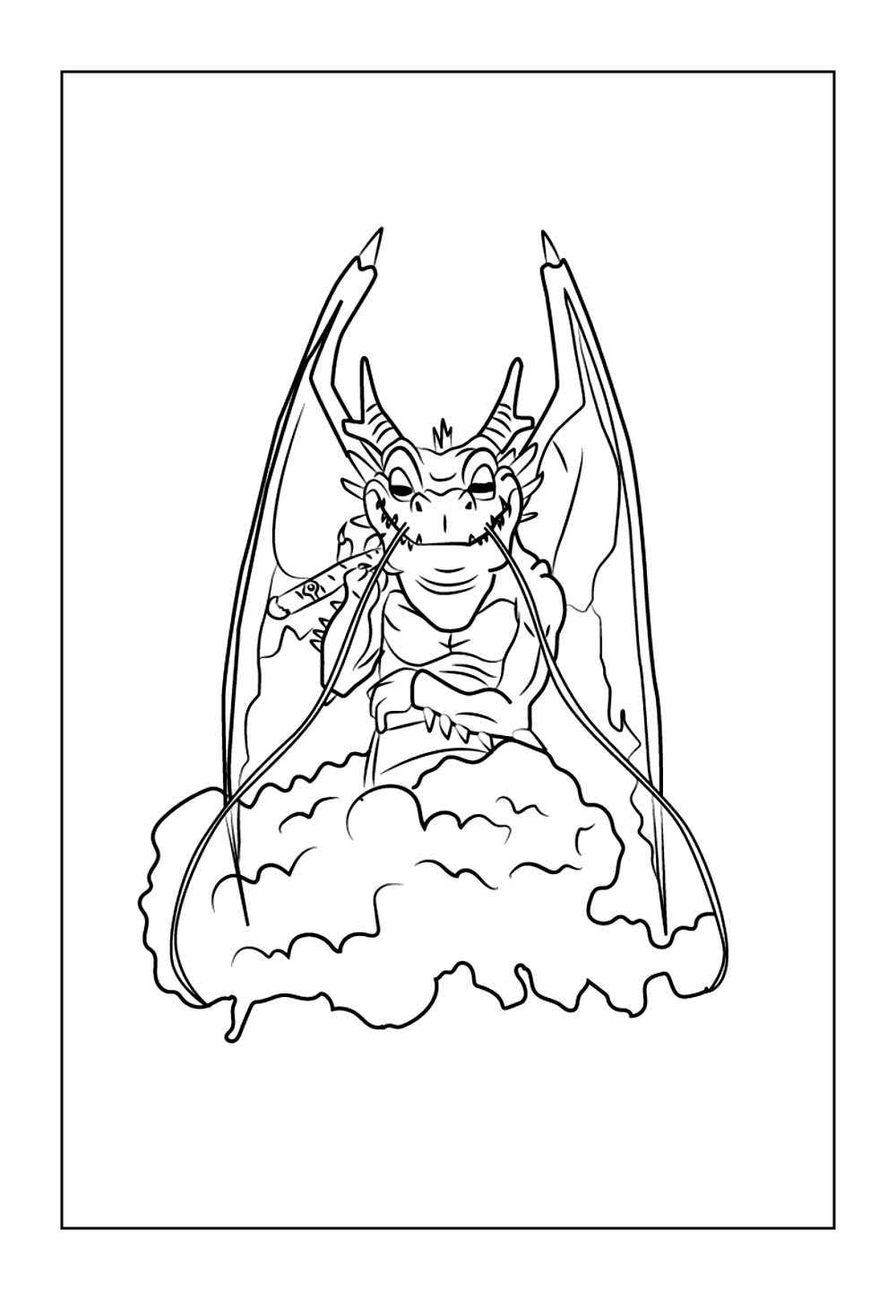 Desenhos de Shenron para Colorir (Dragon Ball Z)