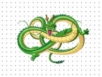 Desenho para Colorir de Shenron (DBZ)