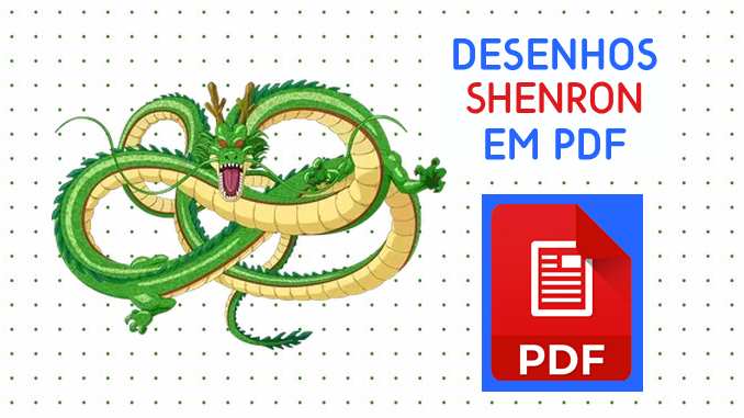 Desenhos do Shenron em PDF