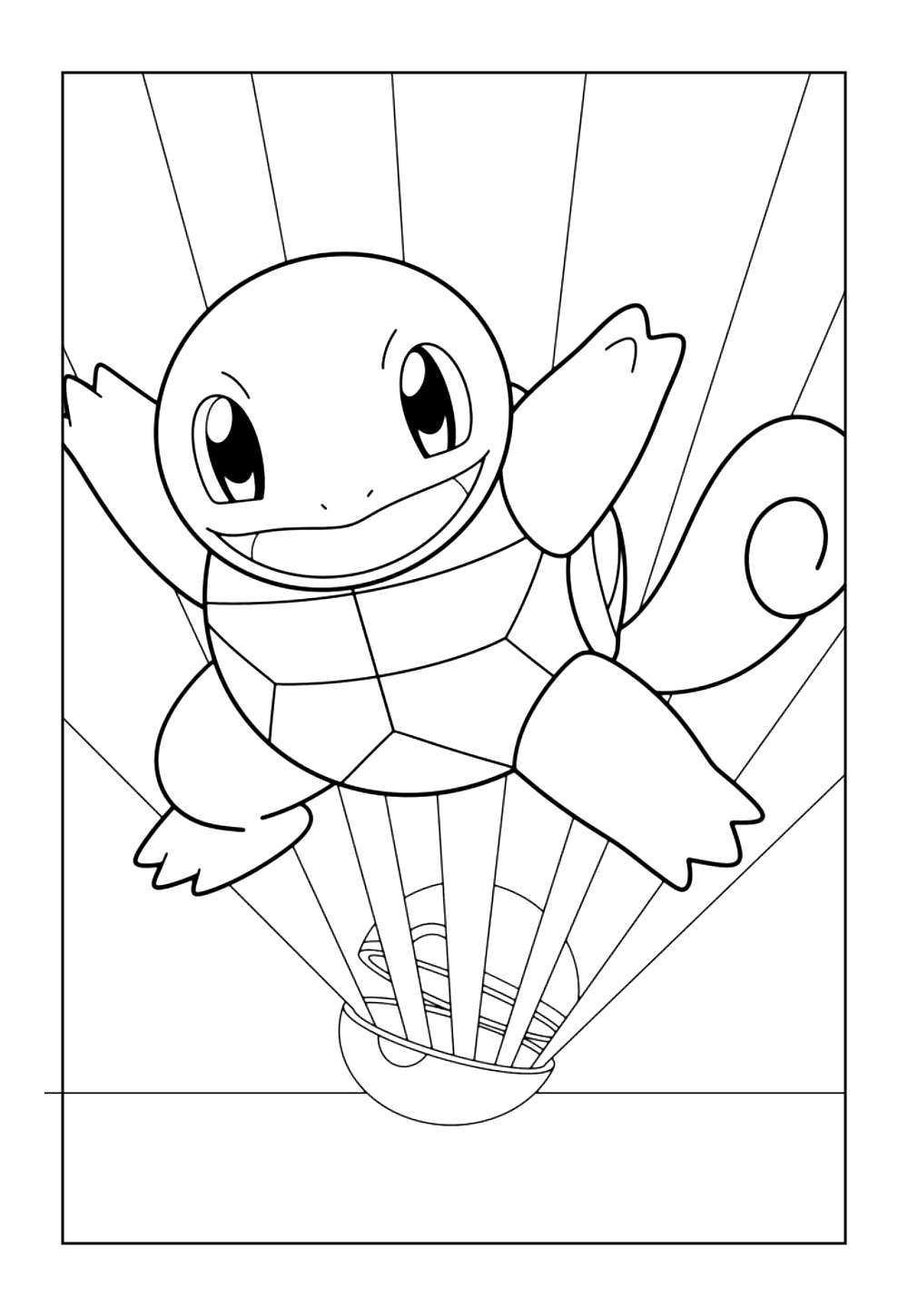 Desenho Squirtle Colorir