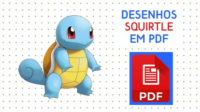 Desenhos de Squirtle em PDF