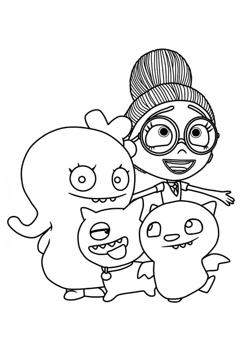 Desenho de Uglydolls para colorir