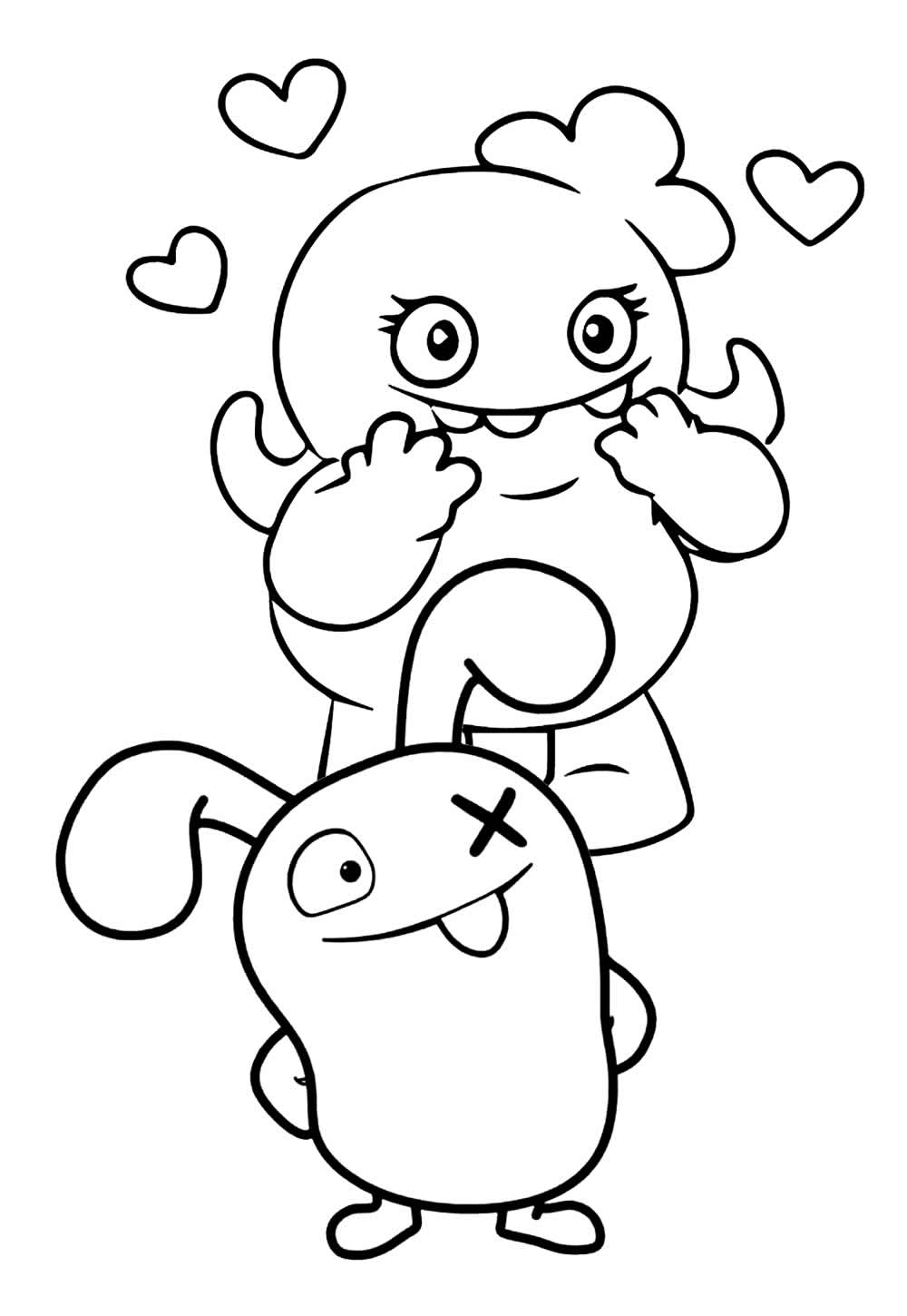Desenho de Uglydolls para colorir