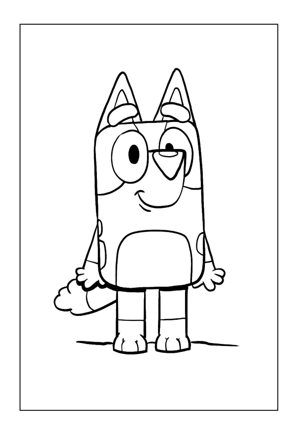 Bingo do Bluey para colorir
