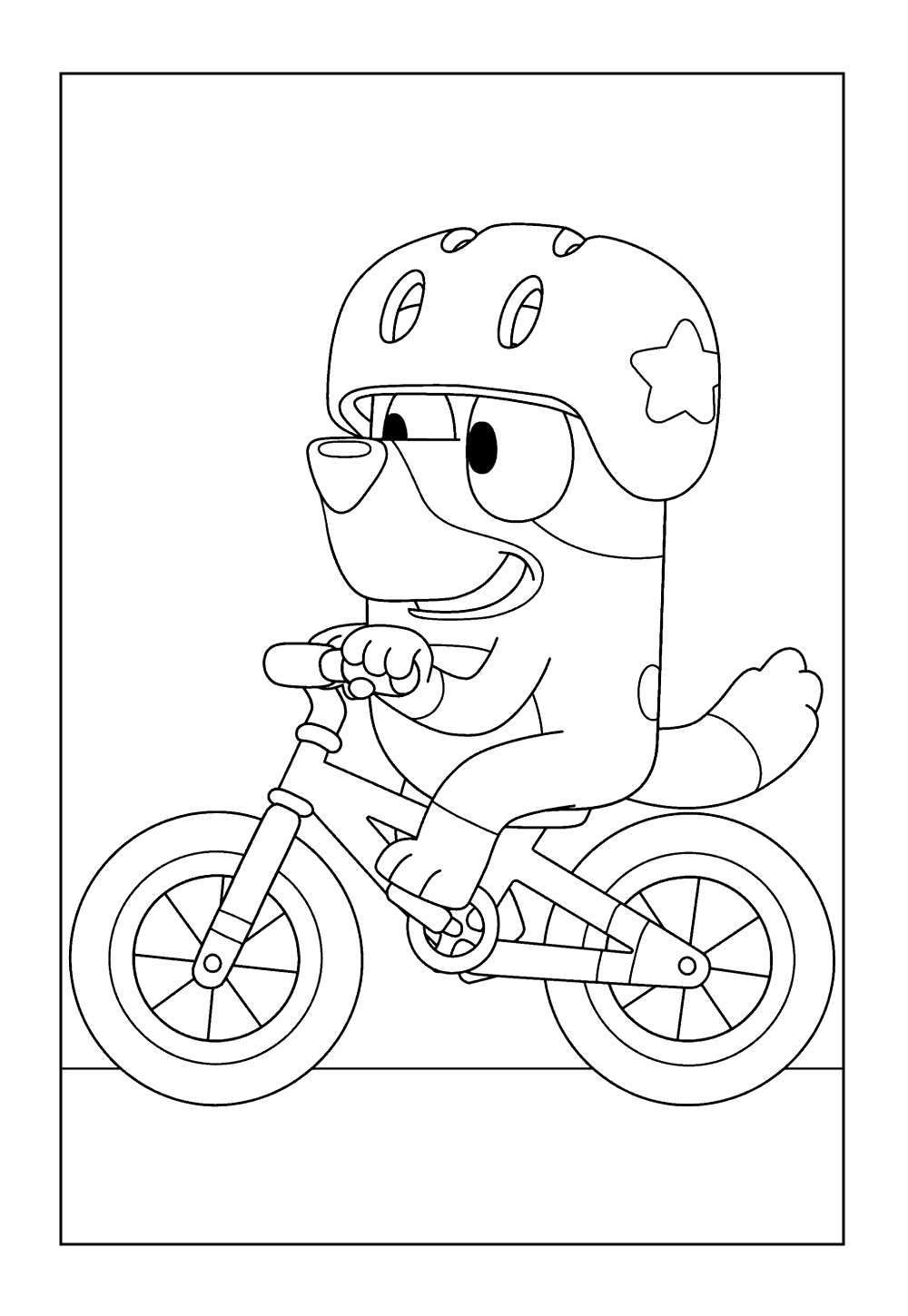 Desenho de Bingo do Bluey para colorir