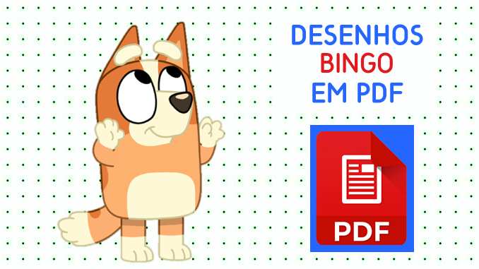 Desenhos de Bingo em PDF