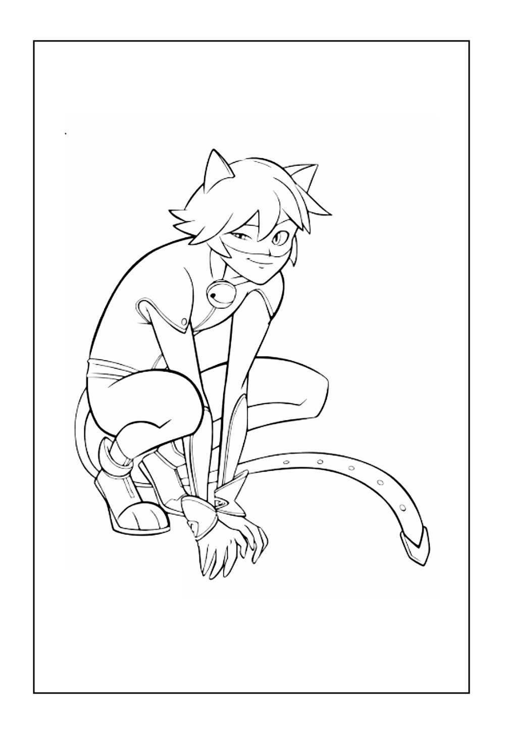 Desenho de Cat Noir