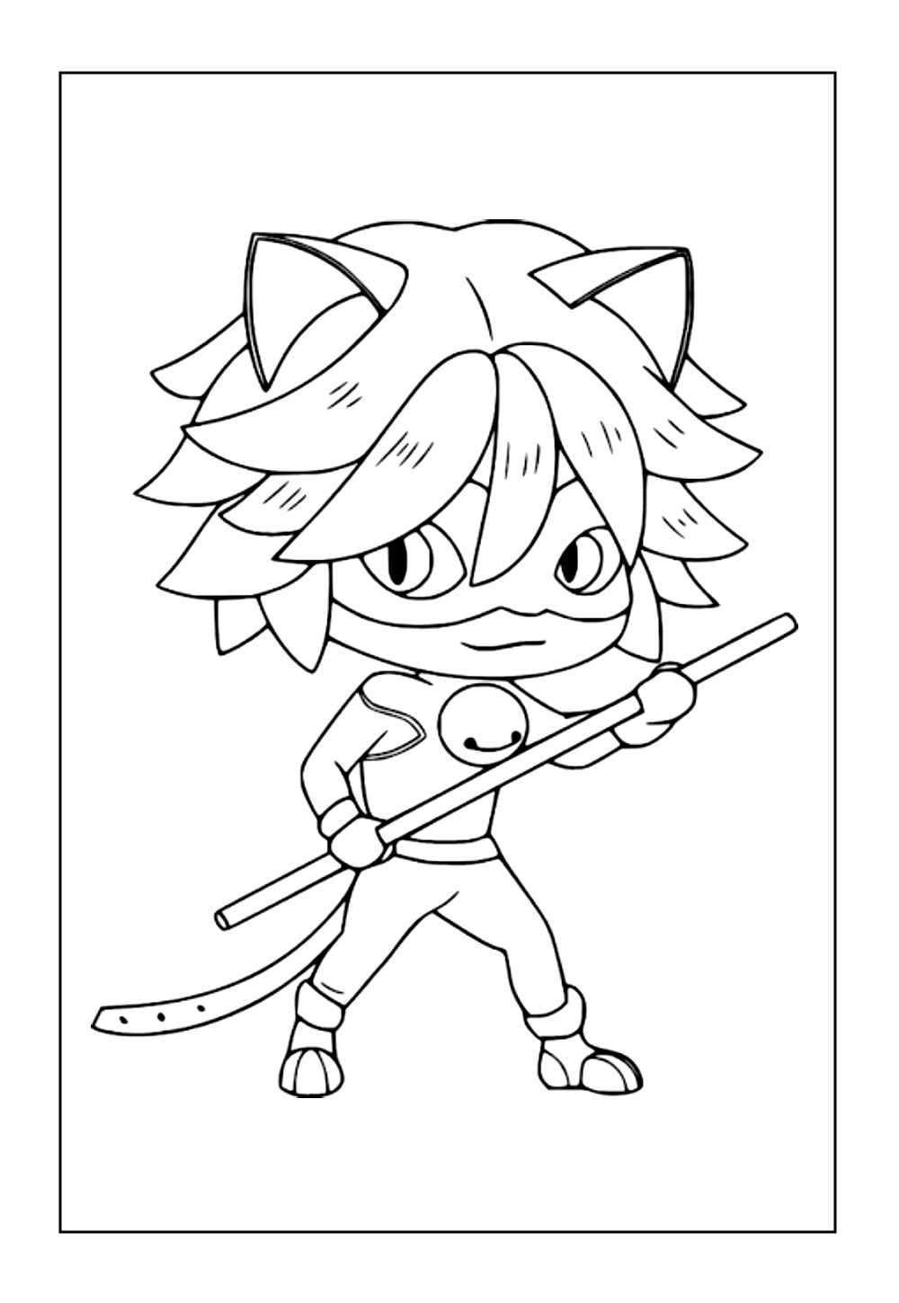 Desenho do Cat Noir
