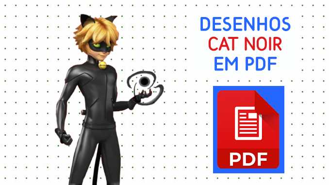 Desenhos do Cat Noir em PDF