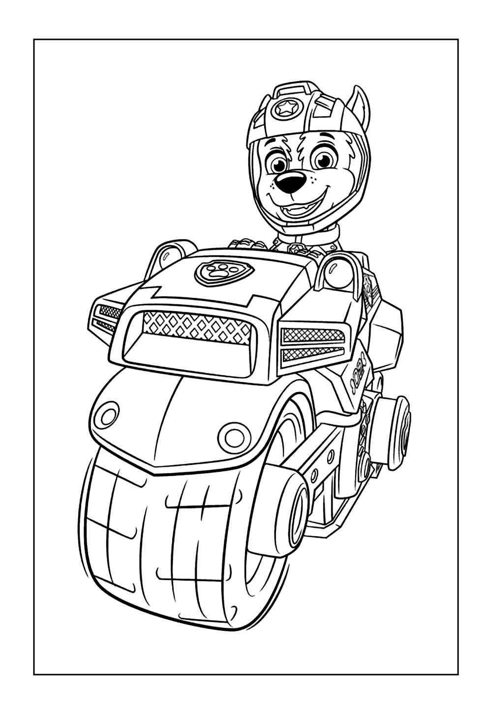 Desenho para Colorir do Chase