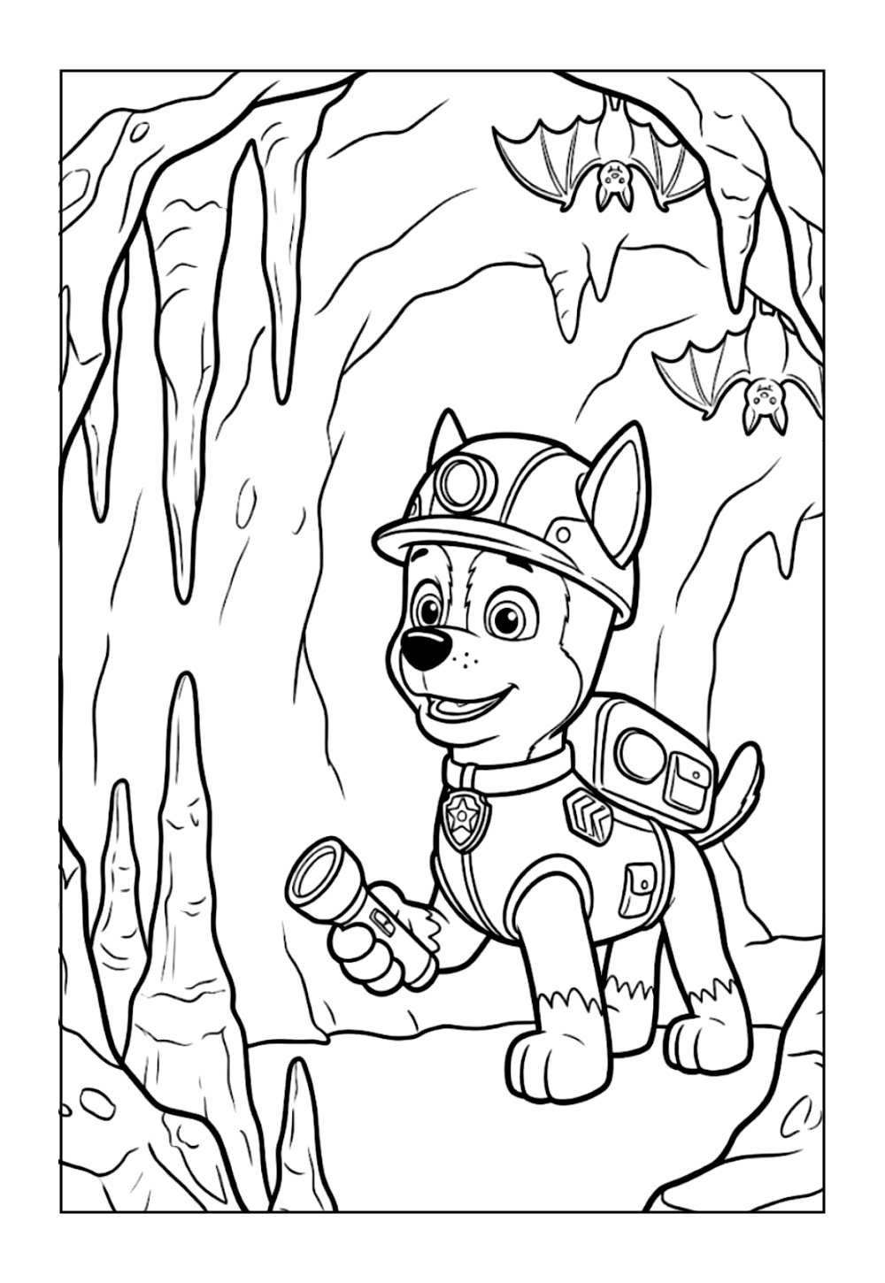 Desenho do Chase para colorir