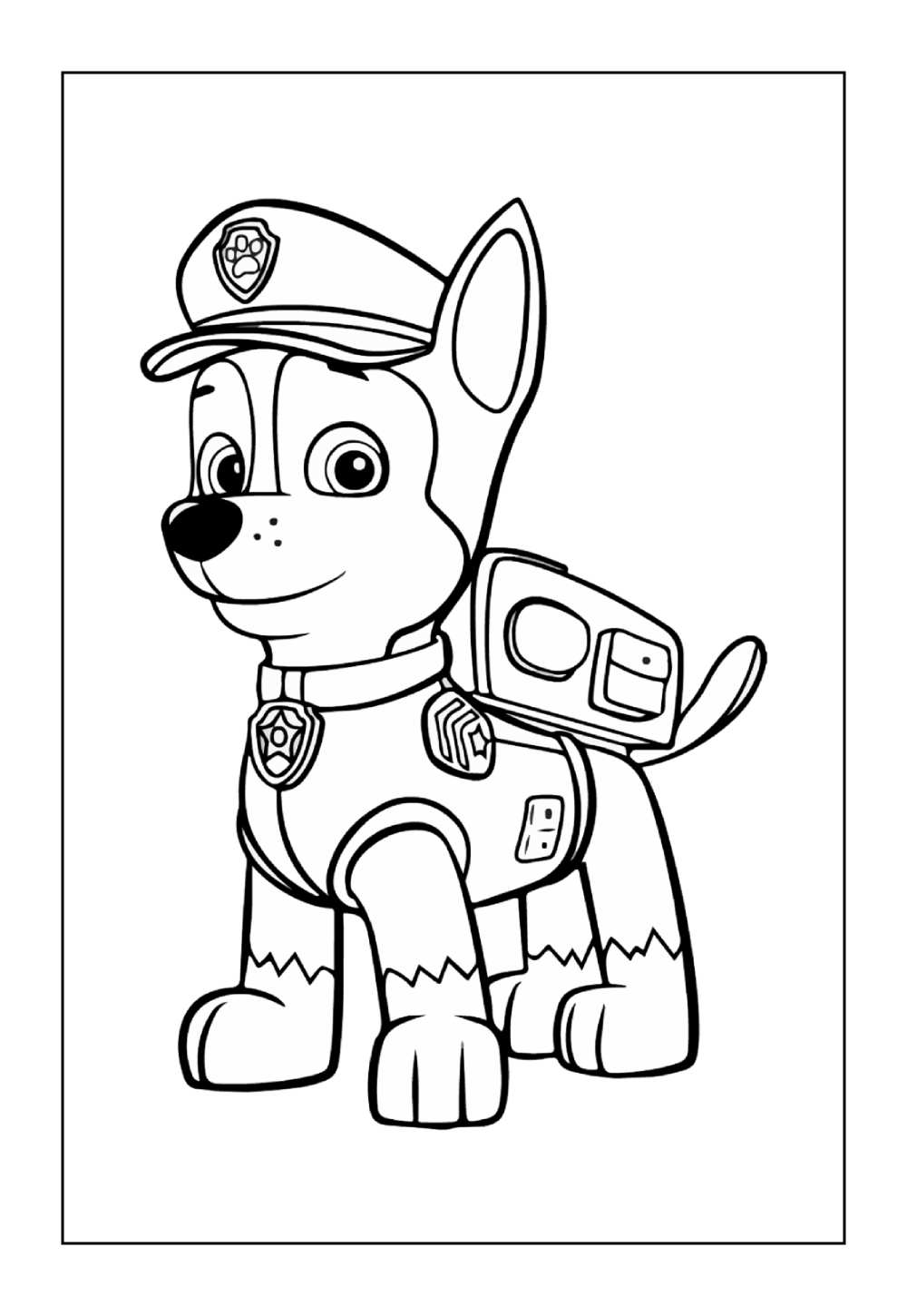 Chase para colorir