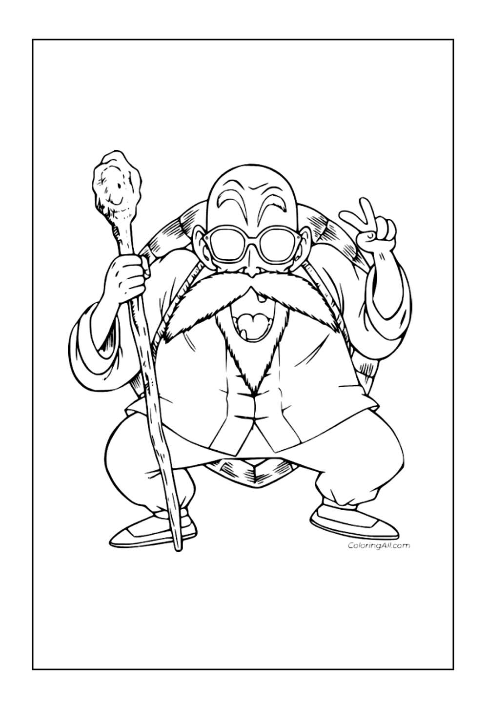 Desenho do Mestre Kame