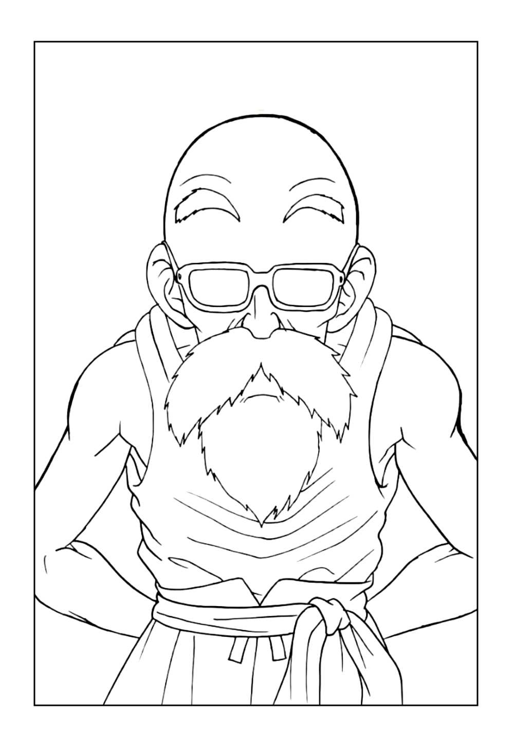 Mestre Kame para pintar (Dragon Ball Z)