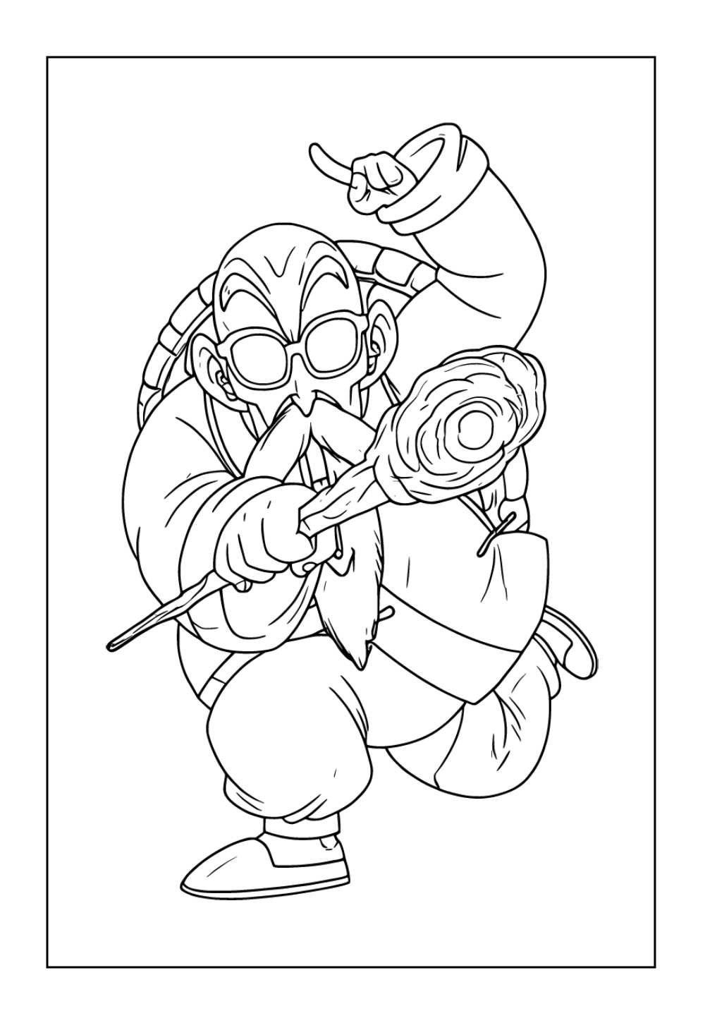 Desenho do Mestre Kame (Dragon Ball Z)