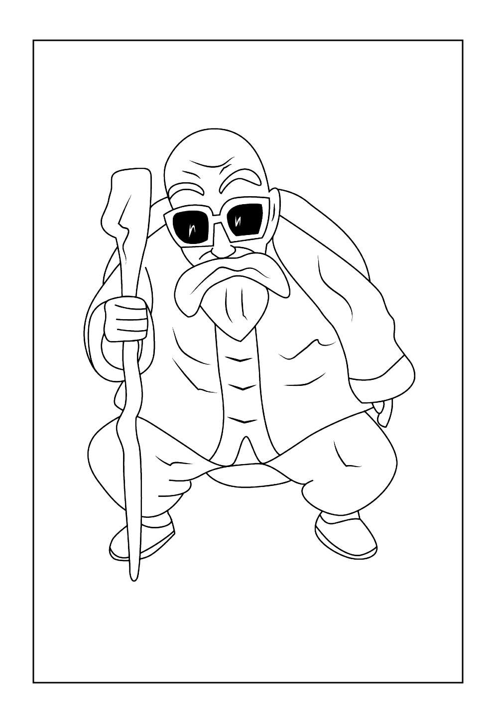 Desenho do Mestre Kame