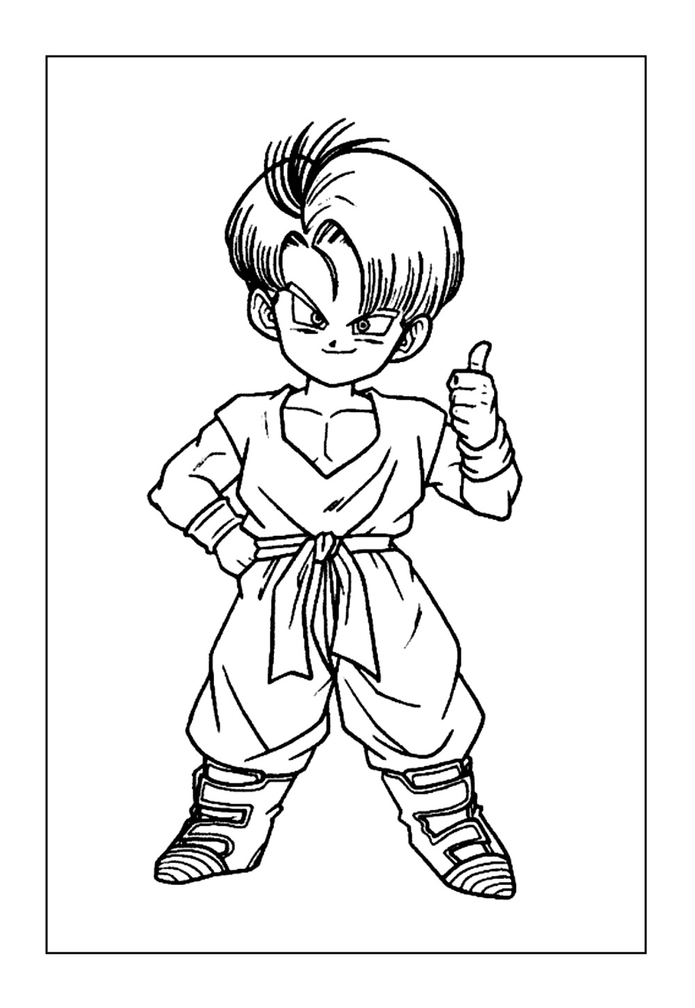 Trunks - Dragon Ball Z - Colorir