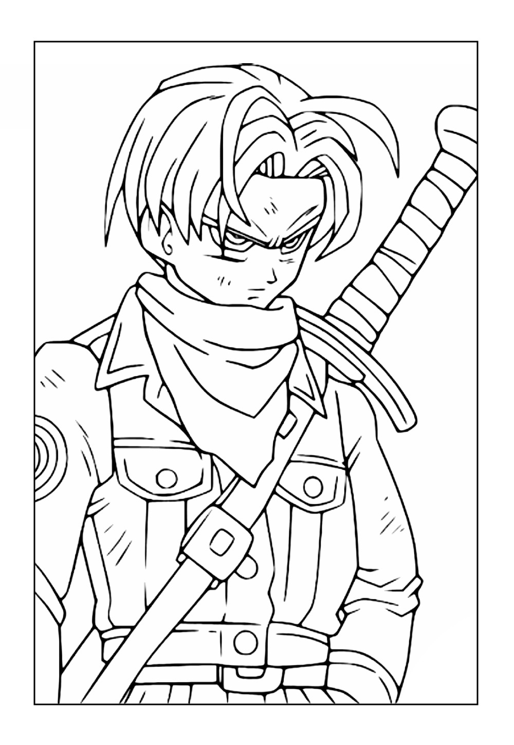 Desenho do Trunks - Dragon Ball Z