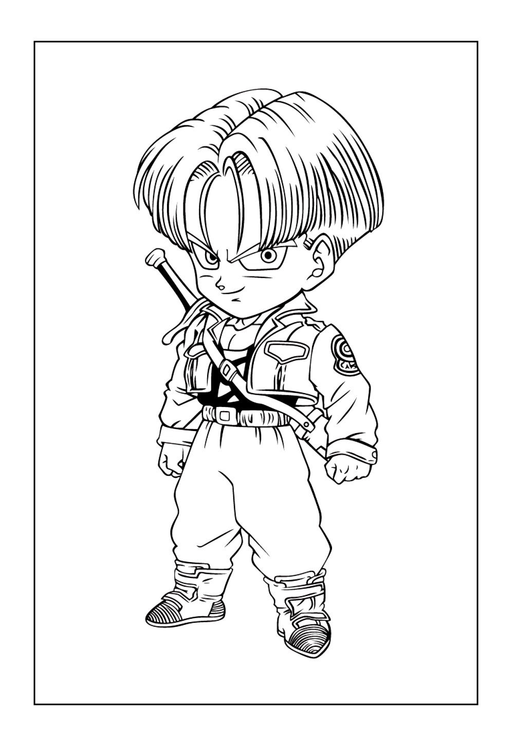Desenho do Trunks para imprimir