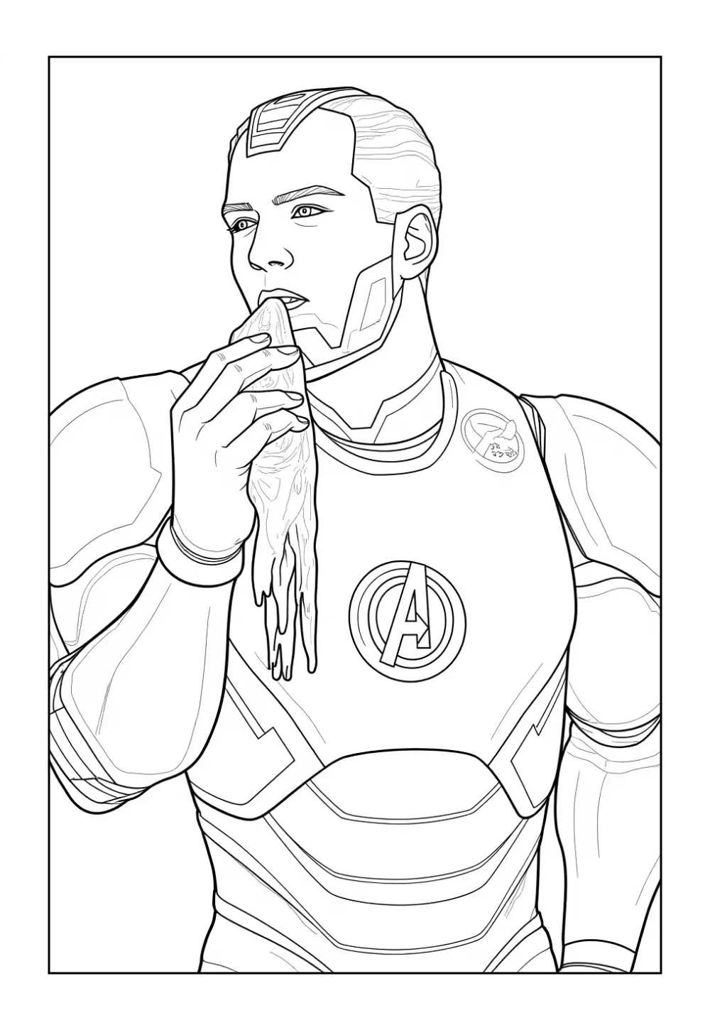 Desenho dos Avengers
