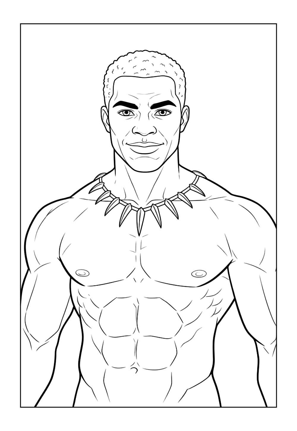 Desenho do Pantera Negra