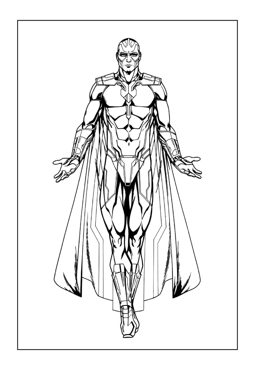 Desenho dos Avengers para colorir