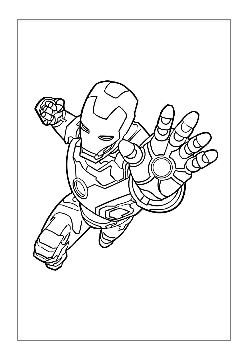 Desenho do Homem de Ferro