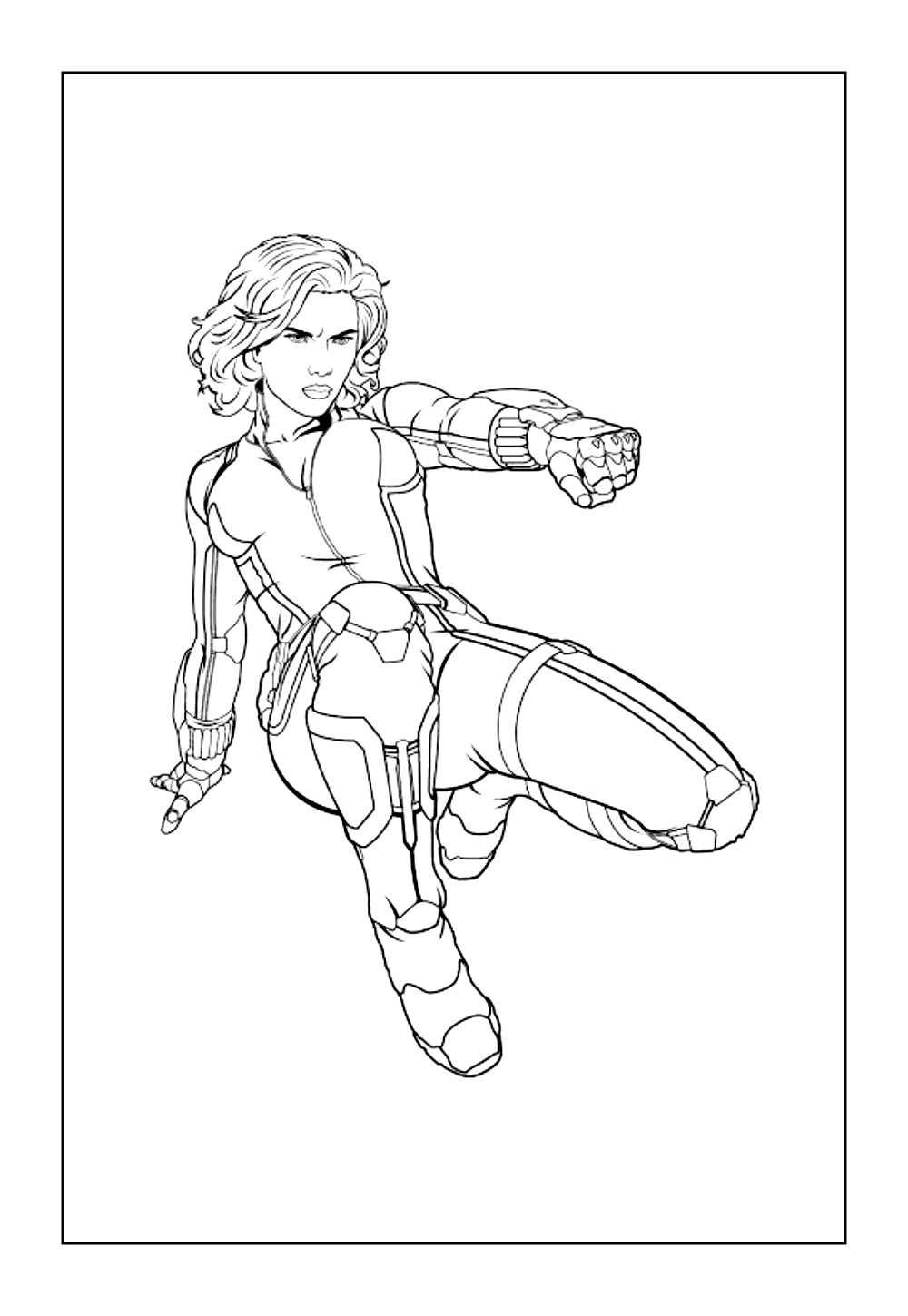 Desenho para Colorir dos Vingadores