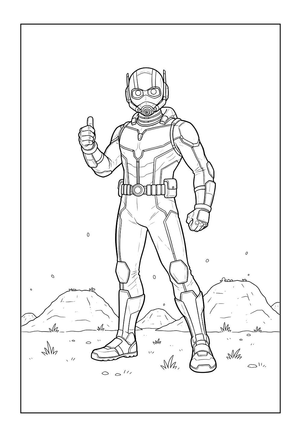 Desenho do Homem Formiga