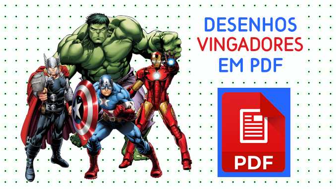 Desenhos dos Vingadores em PDF