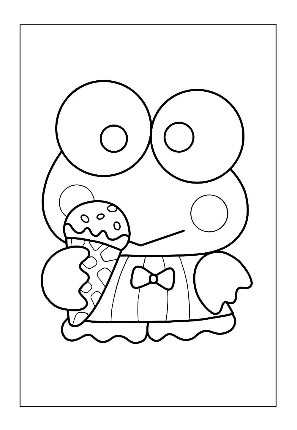 Desenho de Keroppi para colorir