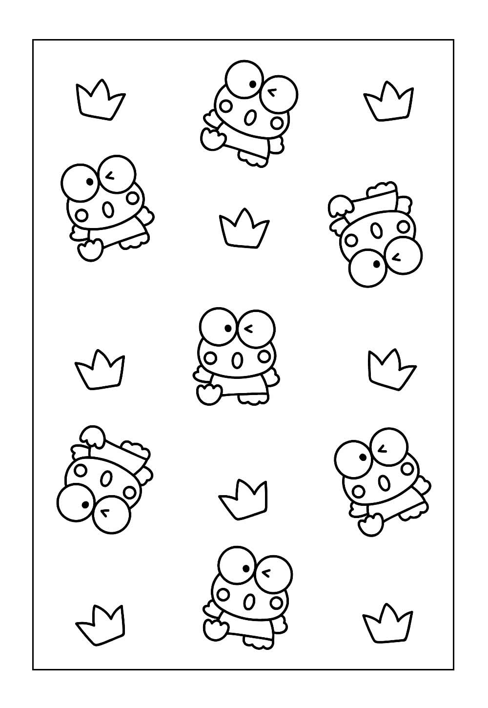 Keroppi para colorir