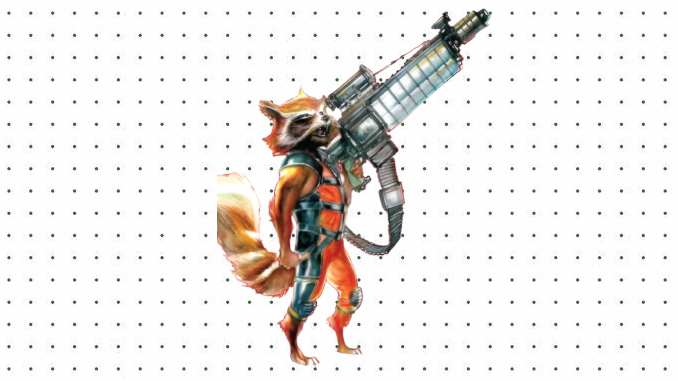 Desenhos do Rocket Raccoon para colorir