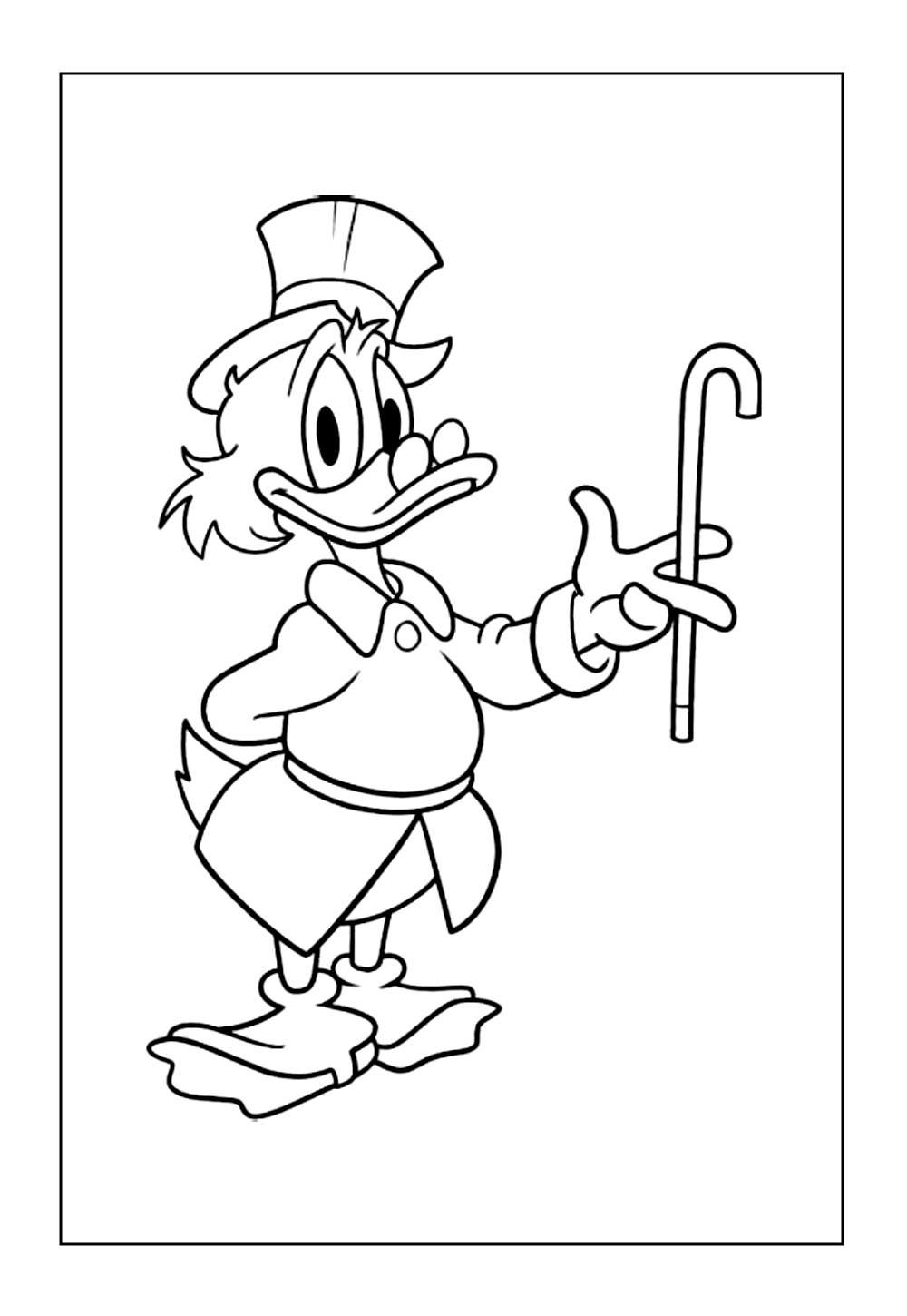 Desenhos de Tio Patinhas para colorir