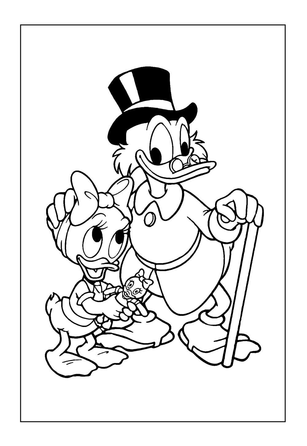 Desenhos do Tio Patinhas para imprimir