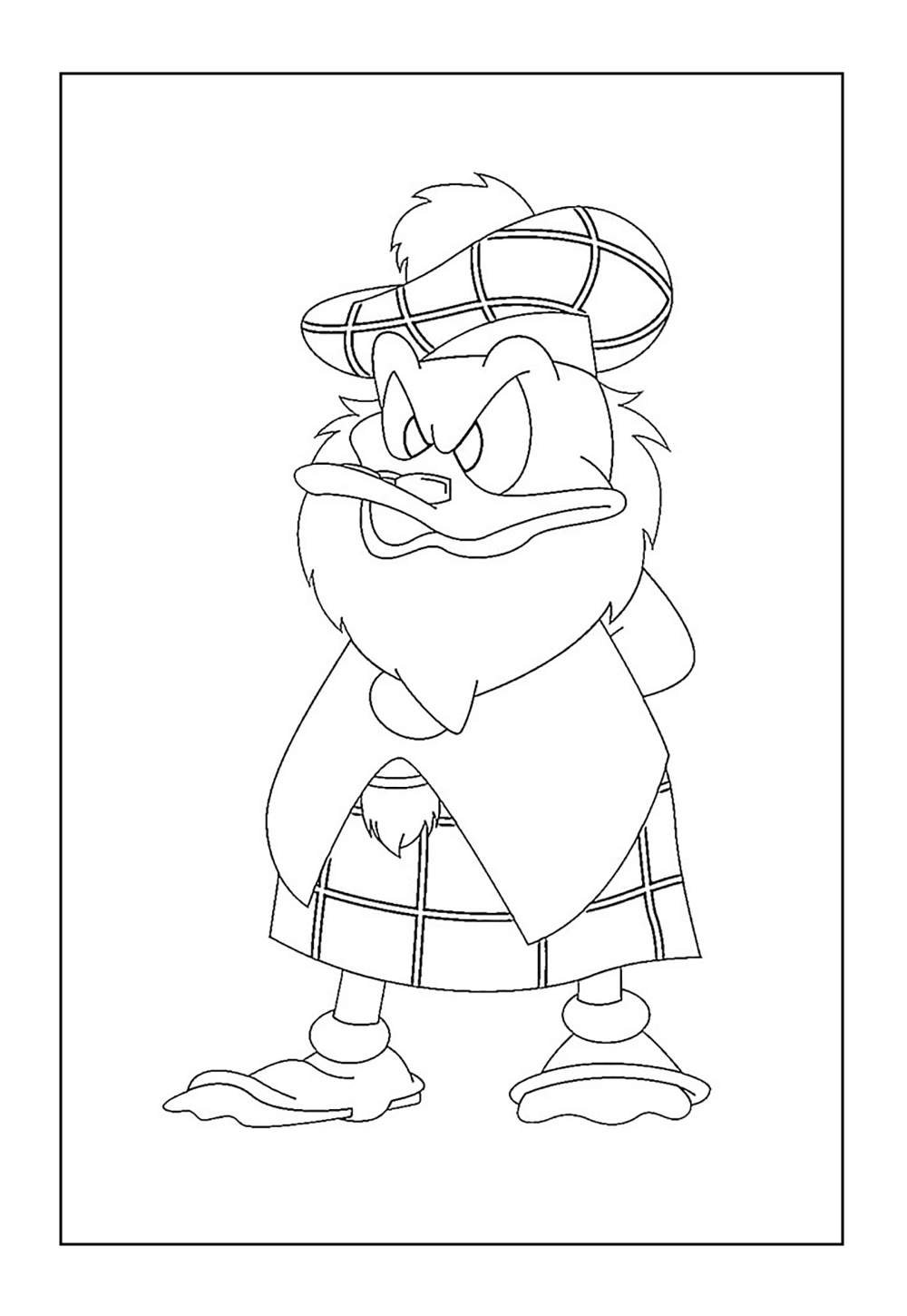 Desenhos do Tio Patinhas para imprimir e pintar