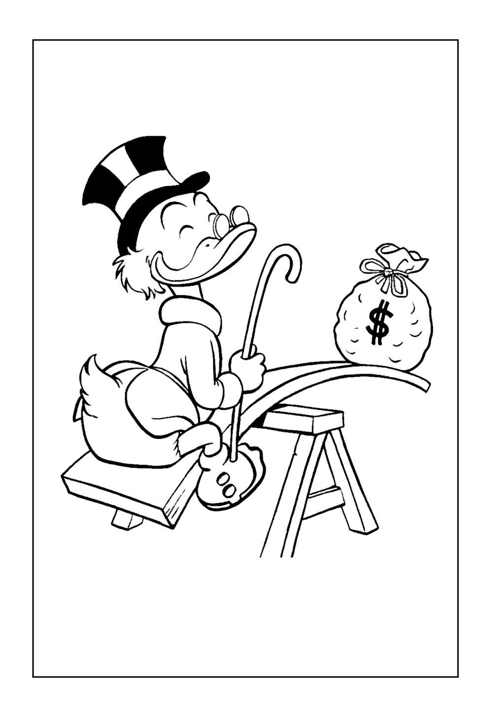 Desenhos do Tio Patinhas para imprimir
